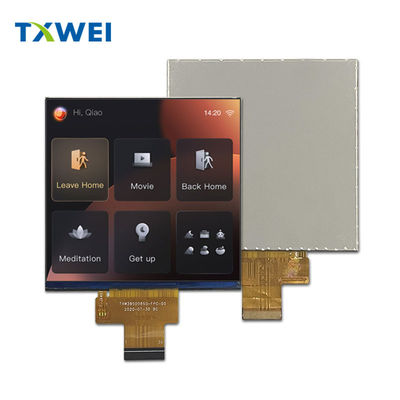 3.95인치 480*480 평방 TFT 디스플레이 400nits 고 밝기 TFT LCD 모듈