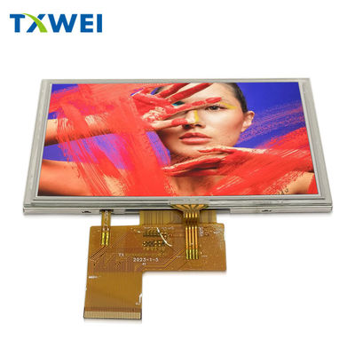 높은 밝기 550nits IPS LCD 패널 800x480 5 인치 TFT LCD 디스플레이