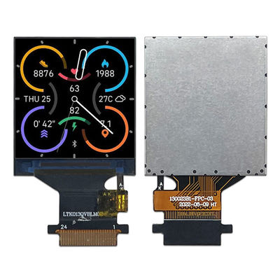 1.3인치 LCD 스마트 웨어러블 디스플레이 화면 사각형 IPS TFT LCD 디스플레이 패널