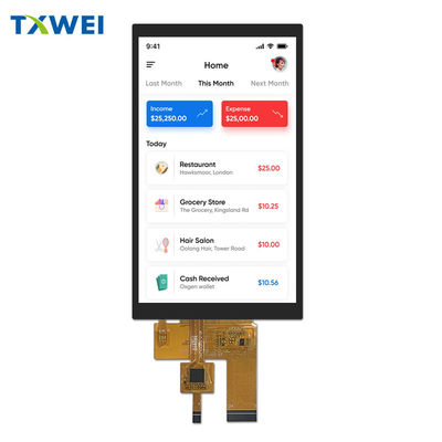 5인치 TFT LCD 화면 720 * 1280 HD 용량 터치 화면 40pin 인터페이스 LVDS 수직 화면