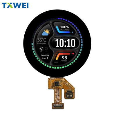 1.3-인치 240x240 SPI 인터페이스와 함께 원형 LCD 디스플레이 아사히 유리 온화 유리 덮개 재료