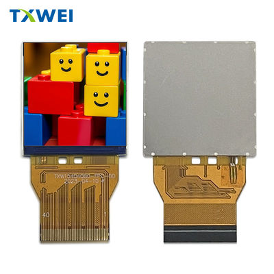 1. 54인치 320*320 사각 망원경 시계 LCD 디스플레이 화면, 60mA 백라이트 전류 및 RGB 18비트 인터페이스